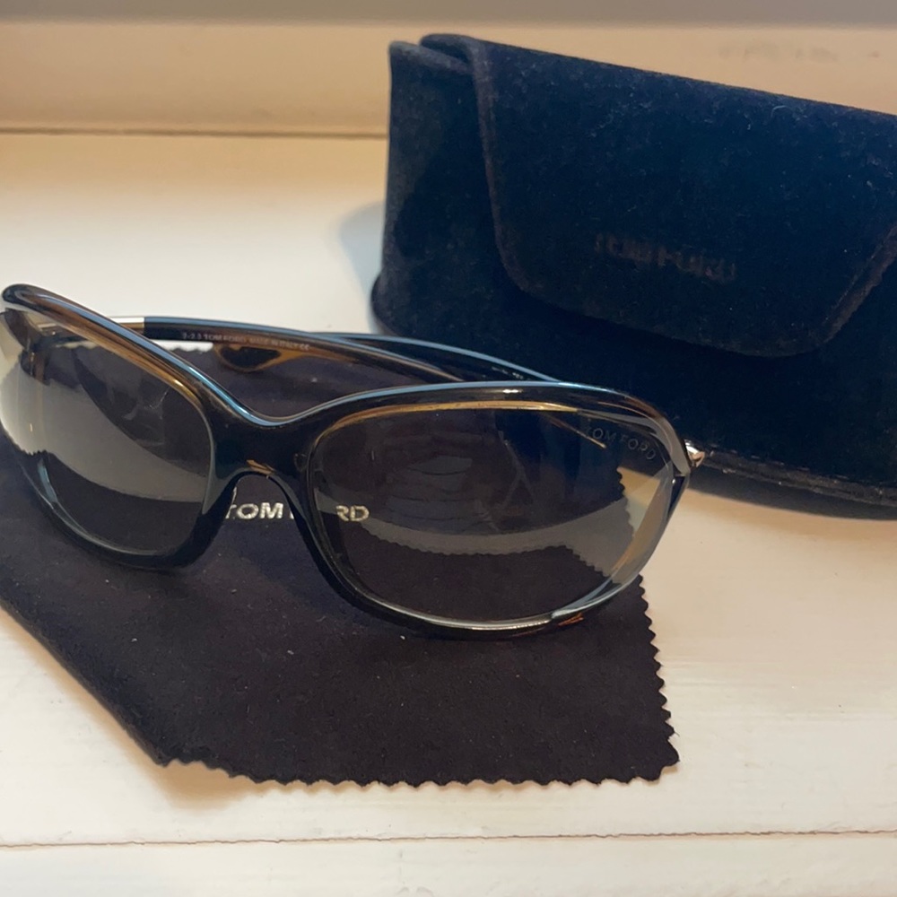 Tom Ford Jennifer Sunglasses (Transparent Brown)